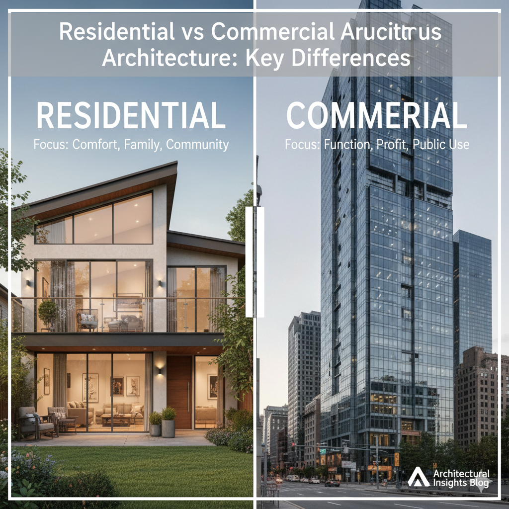 Residential vs Commercial Architecture:Key Differences